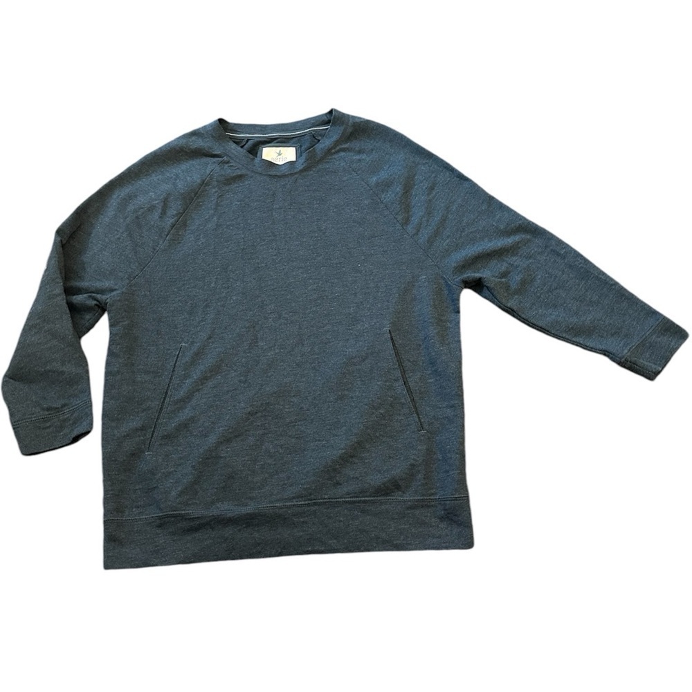 Aerie Women's Crewneck Sweater Navy Blue With Pockets Size XS/TP